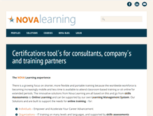 Tablet Screenshot of nova-learning.com